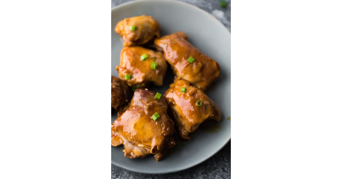 Paleo Sticky Slow Cooker Honey Garlic Chicken Thighs Easy Healthy