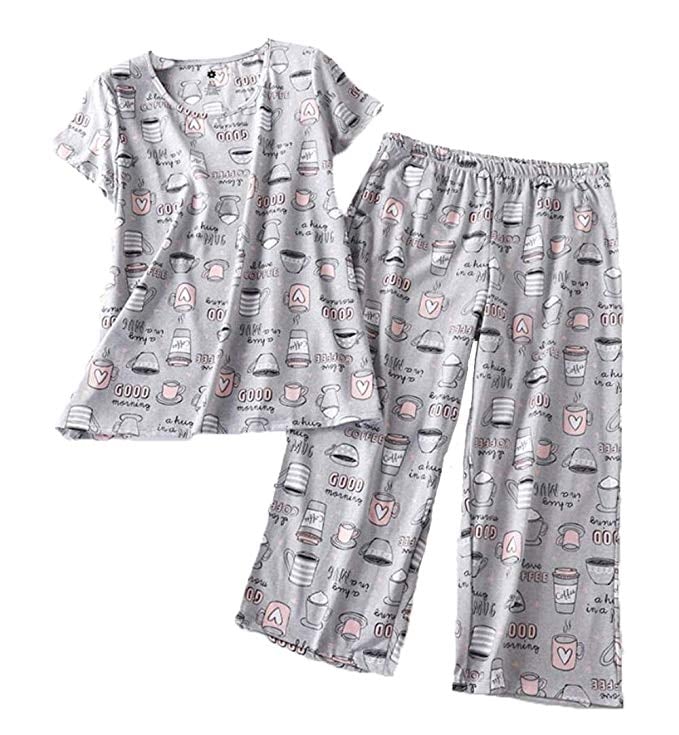 Pnaeong Capri Pants Pajama Set