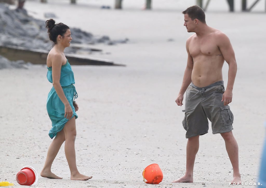 Channing Tatum and Jenna Dewan Beach Pictures 2014