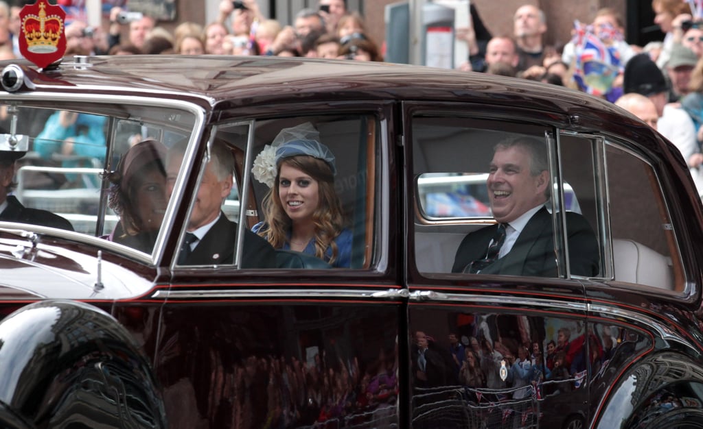 Princess Beatrice and Prince Andrew at St. Paul's Cathedral in 2012 to Celebrate the Diamond Jubilee