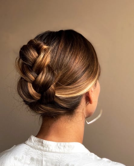 Easy French Braid Ponytail Tuck How To Tutorial Photos Popsugar Beauty