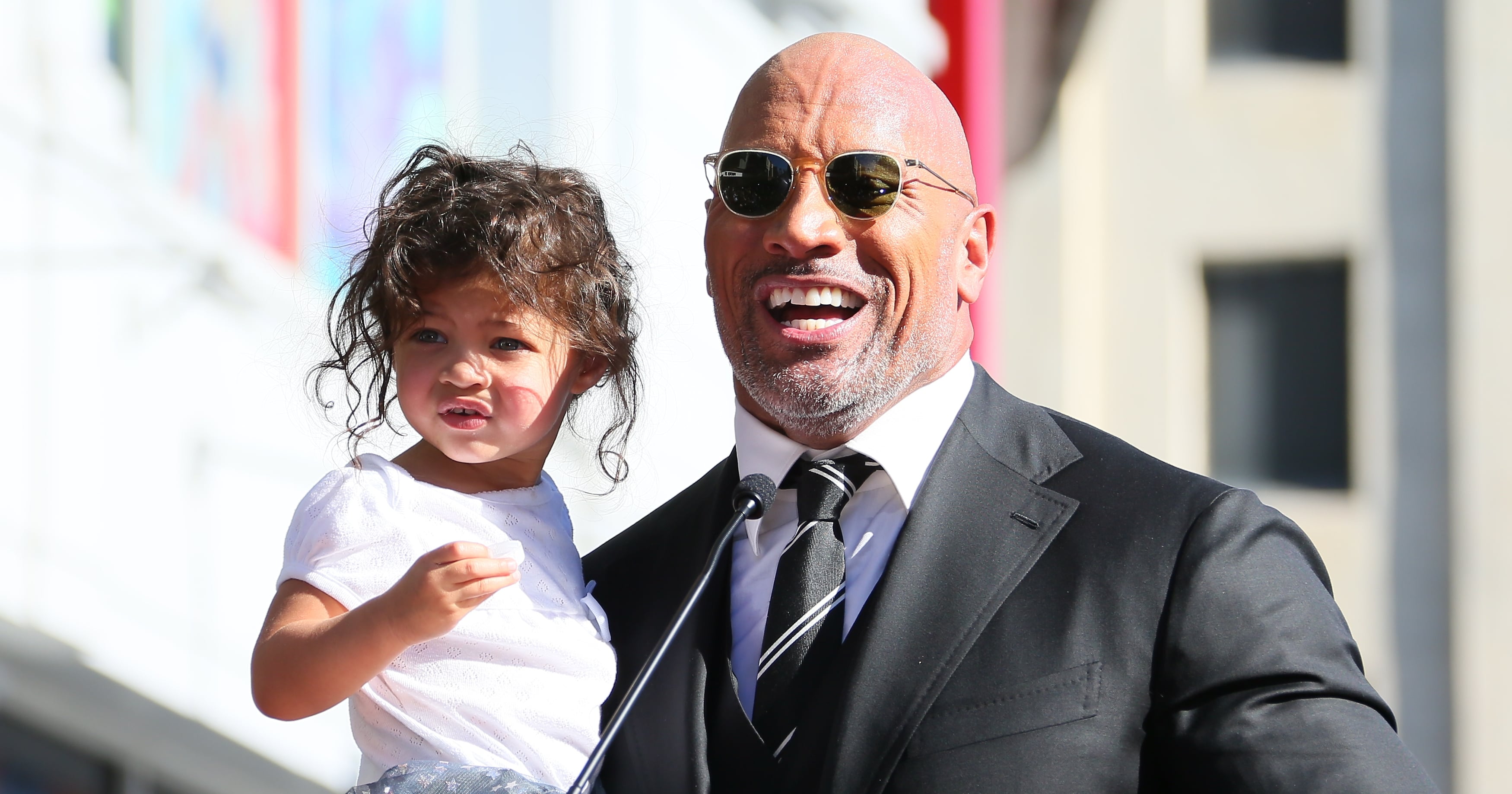 Dwayne Johnson's Daughters Give Him a Makeover POPSUGAR Celebrity
