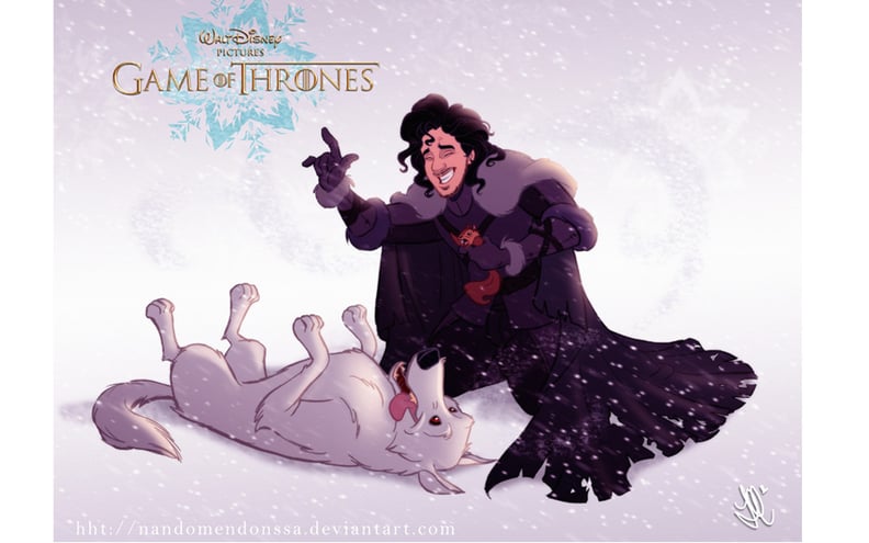 Jon Snow and Ghost