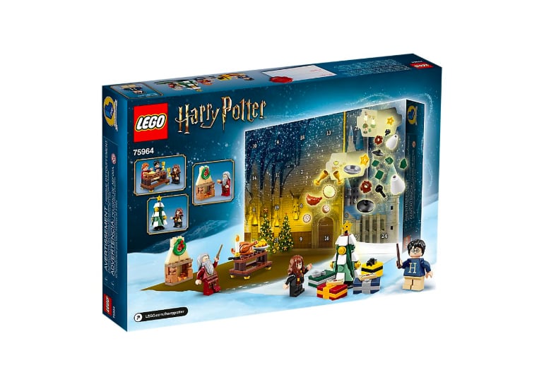 The Back of the Lego Harry Potter Advent Calendar Box