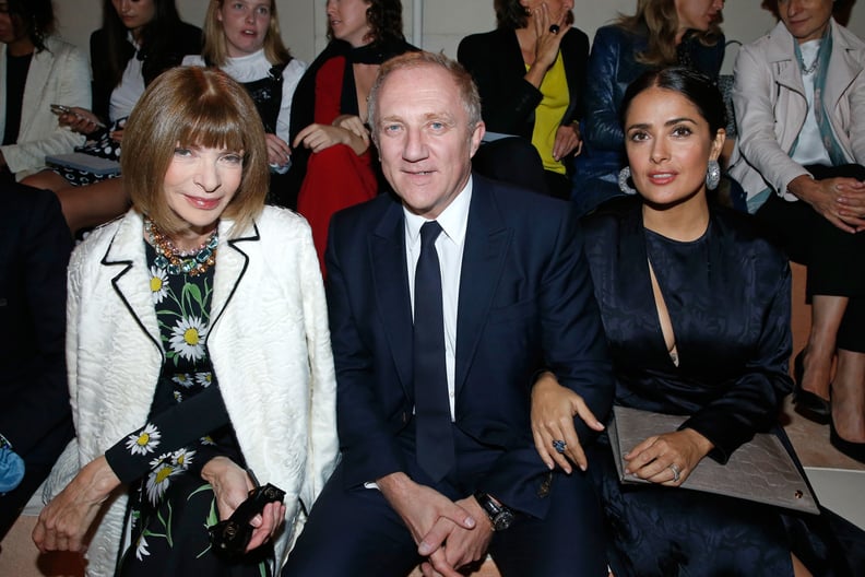 Anna Wintour, Salma Hayek, and Francois-Henri Pinault