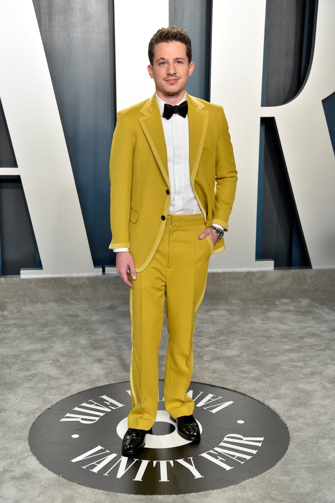 Charlie Puth's Yellow Fendi Suit at the 2020 Oscars