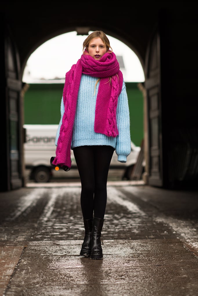 Nothing emboldens a Winter look quite like a flash of bright color. 
Source: Le 21ème | Adam Katz Sinding