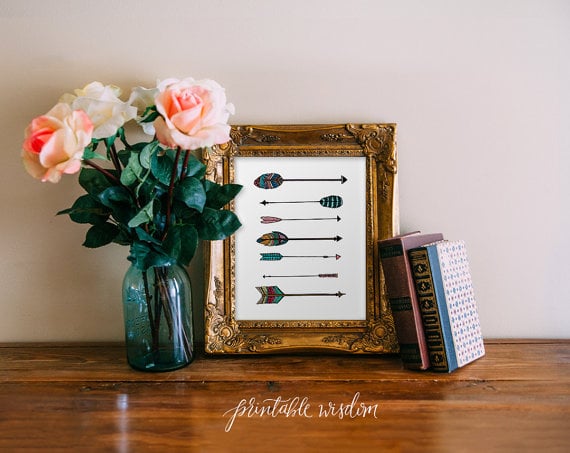 arrow art print