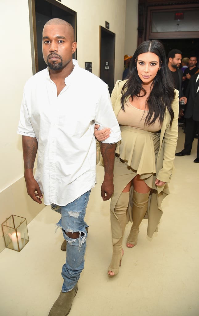 Kim Kardashian and Kanye West in NYC September 2015