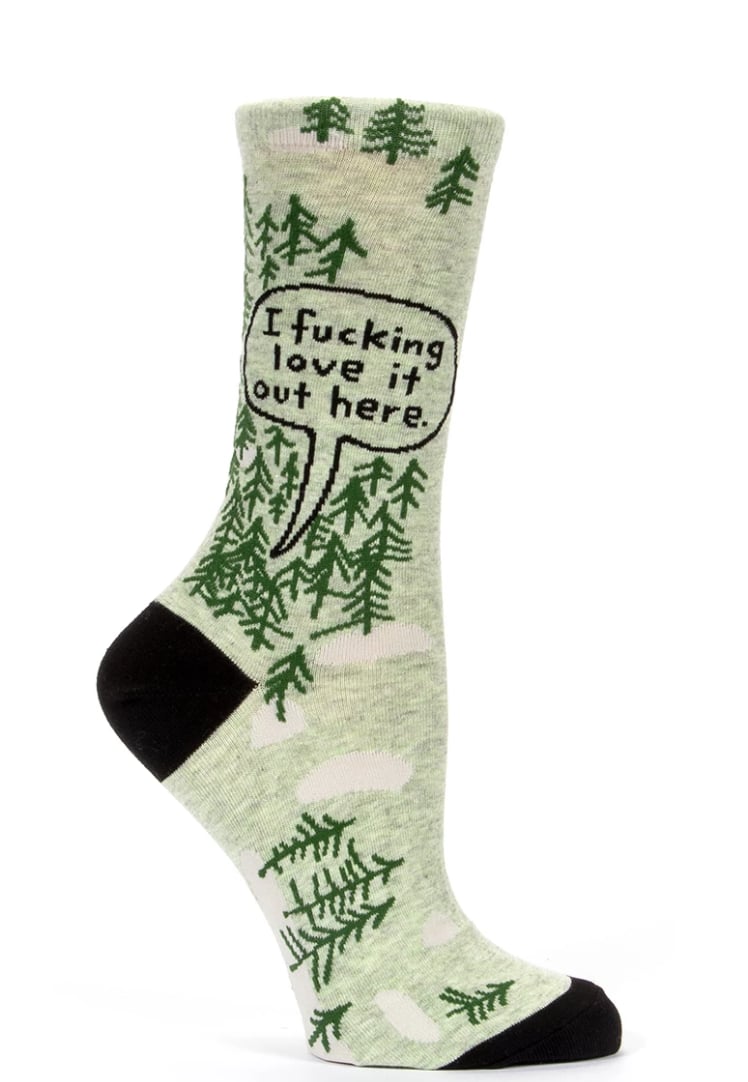 I F*cking Love It Out Here Forest Women's Crew Socks