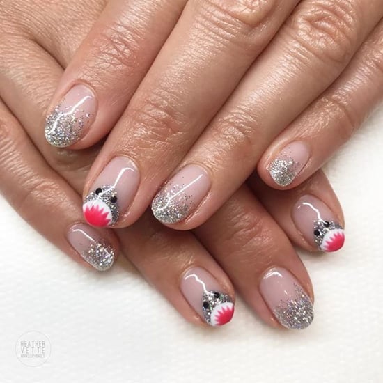 Shark Week Nail Art