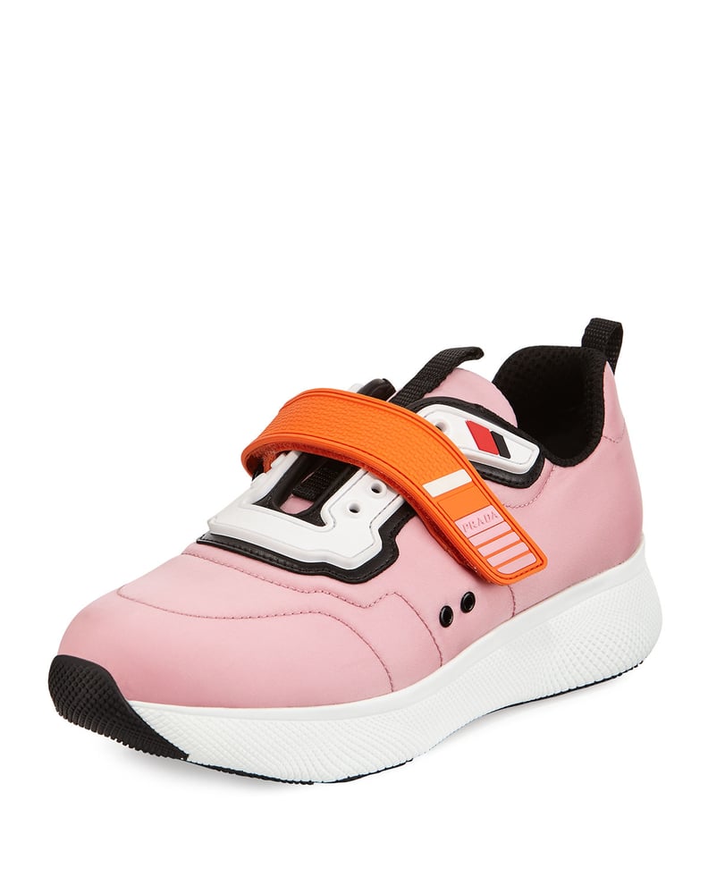 Prada Grip-Strap Neoprene Sneaker