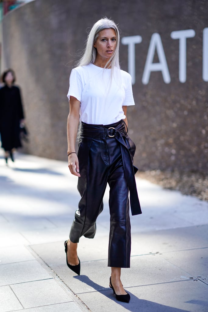 leather pants in spring