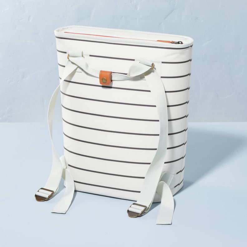 For Travel: Portable Striped Cooler