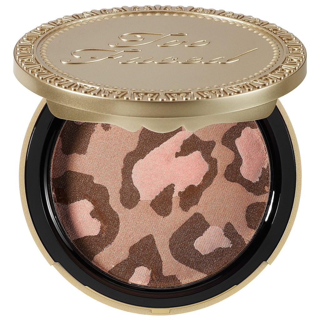 "I'm not a bronzing type of gal, but there's something pretty special about this Blushing Bronzer by Too Faced that gives the most flawless cheek ever!" 
Too Faced Pink Leopard Blushing Bronzer ($30)