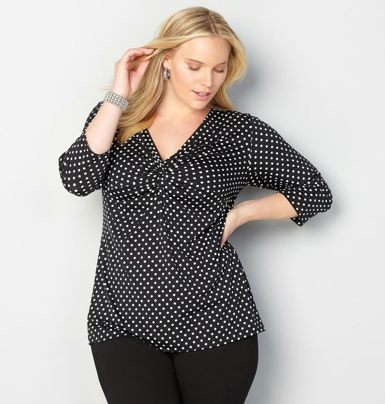 Avenue Polka Dot Twist Top