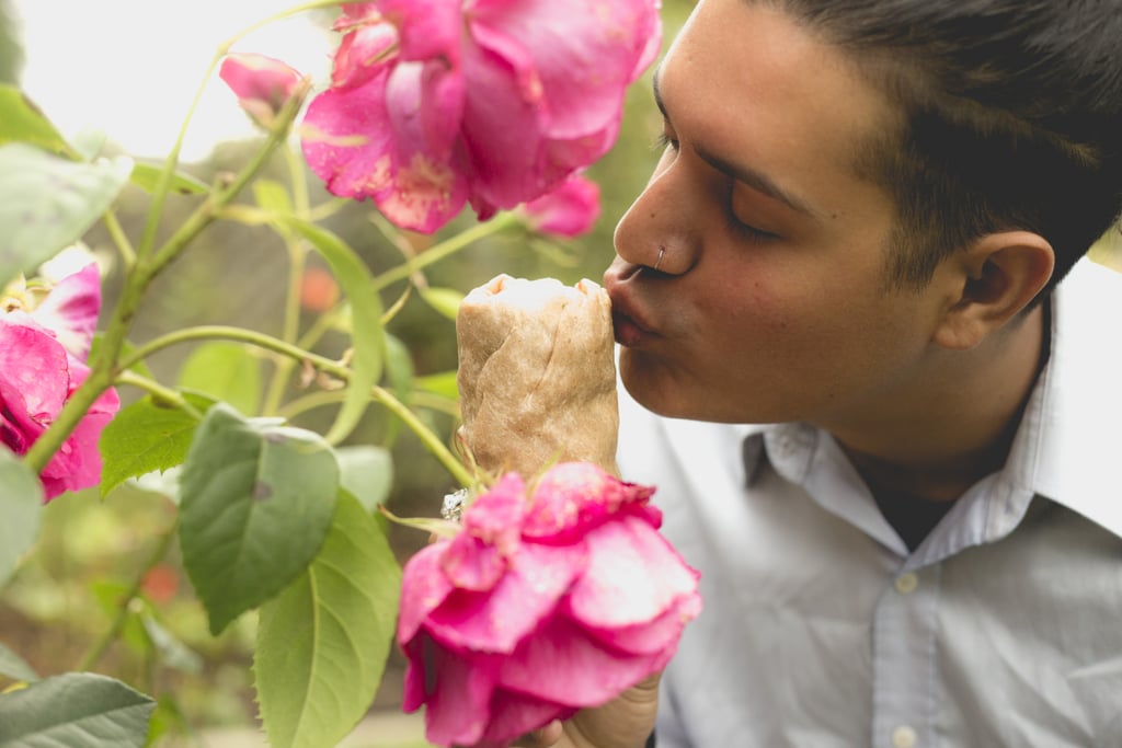 Man Takes Engagement Photos With a Burrito