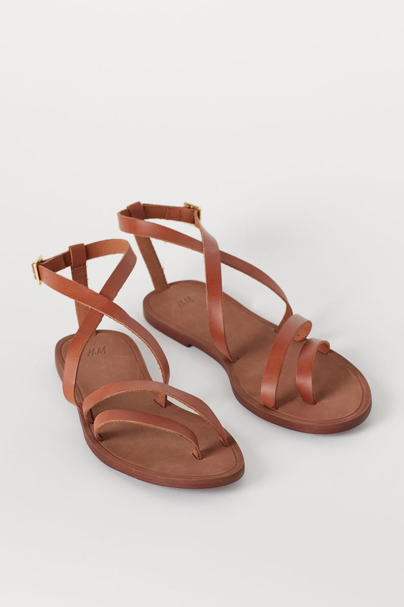 H&M Strappy Leather Sandals