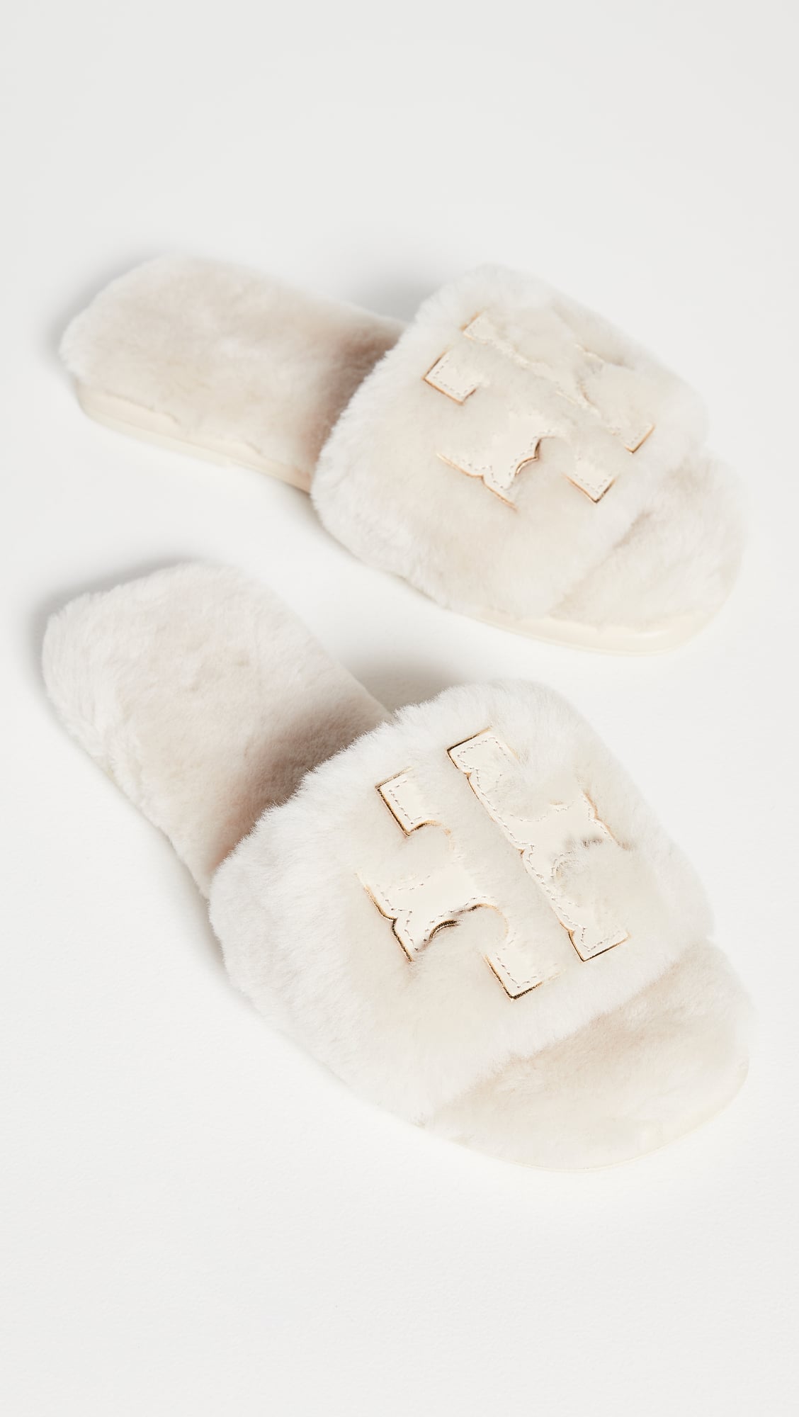 Tory burch shearling slippers discount