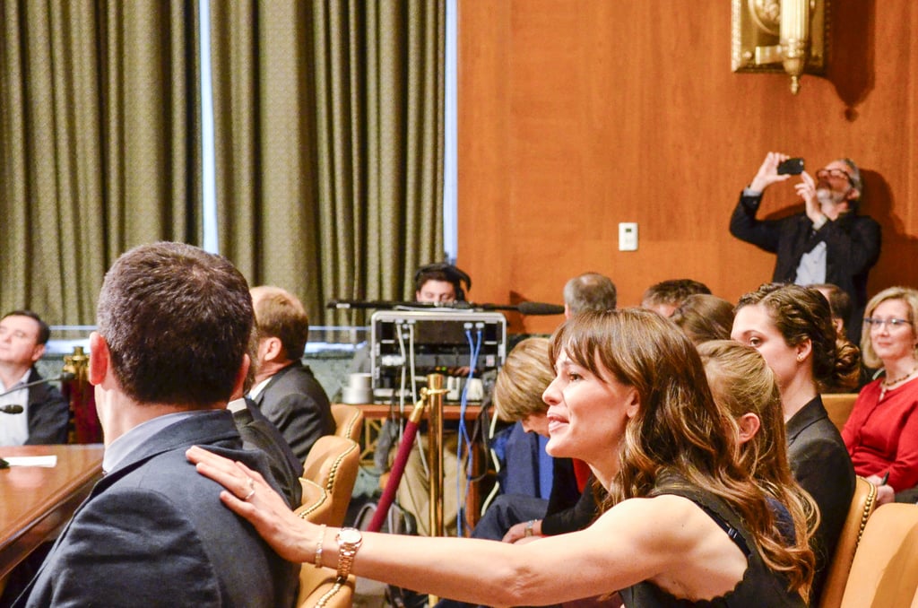 Ben and Violet Affleck in Washington DC March 2015
