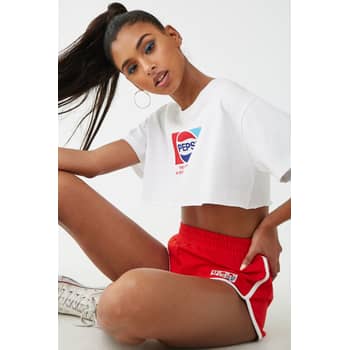 Pepsi crop top hoodie 2025