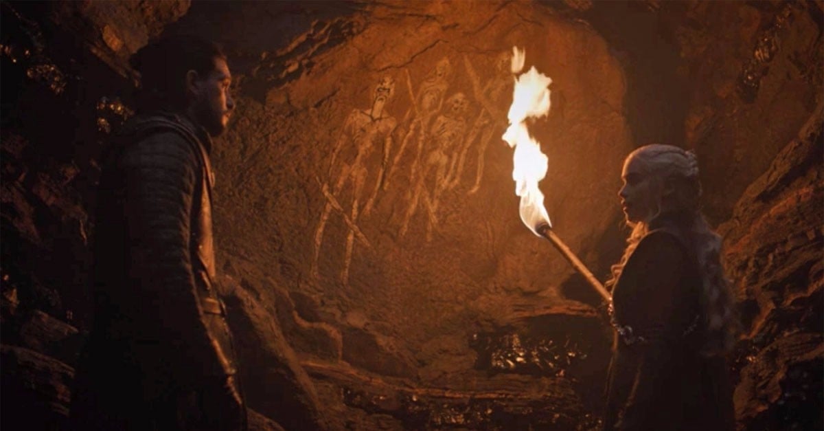 jon snow cave drawing meme