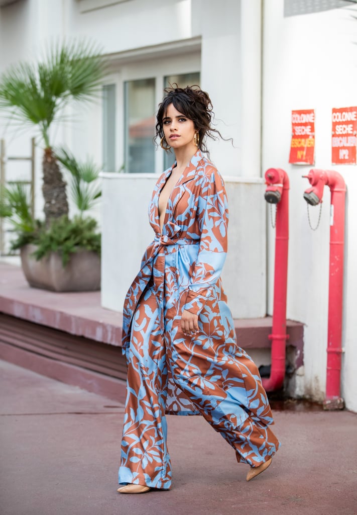 Camila Cabello Blue and Brown Outfit at Cannes Lions 2019