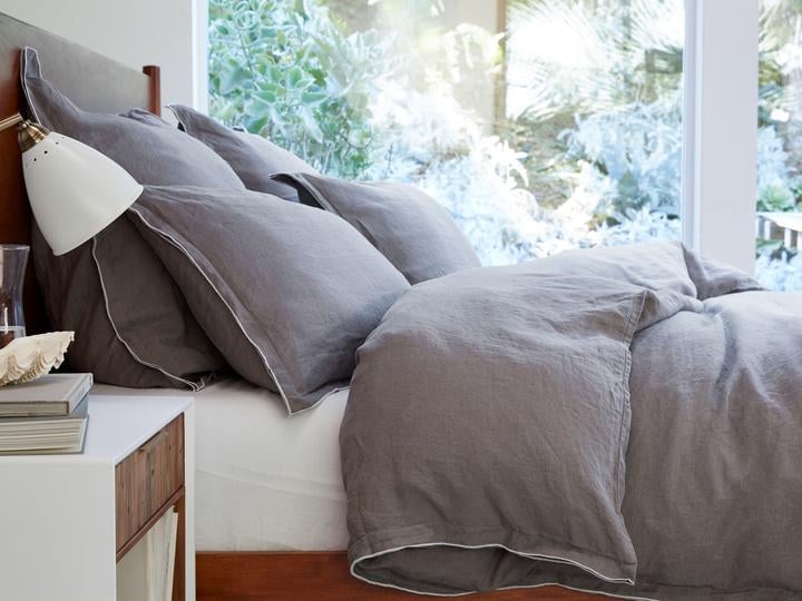 Parachute Edged Linen Duvet Cover