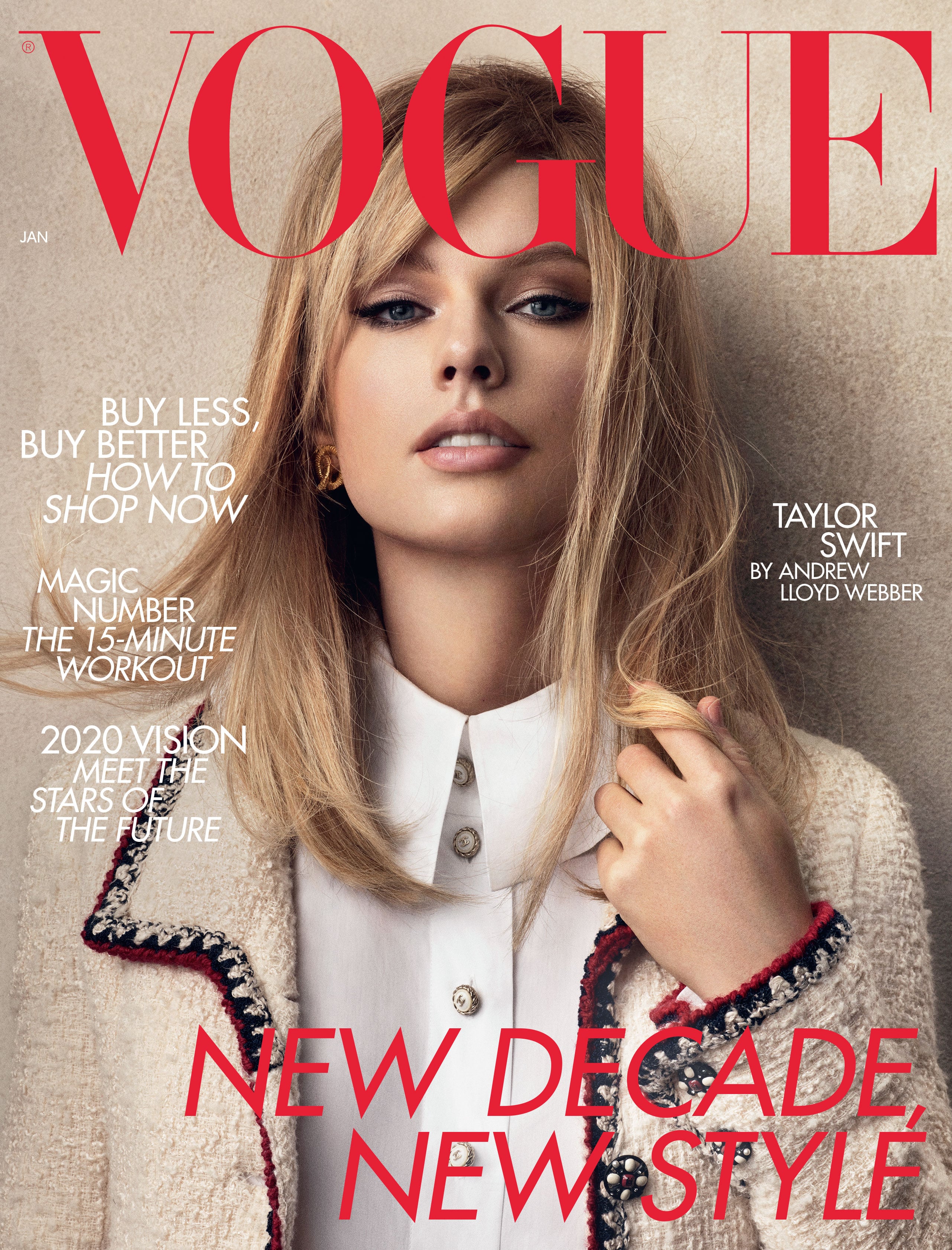 TaylorSwift vogue uk or us テイラースウィフト Taylor Swift's debut Vogue UK cover hairstyle
