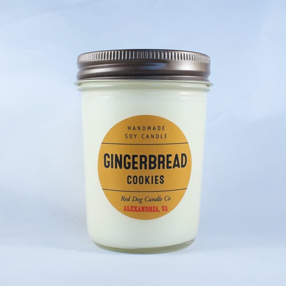 Red Dog Candle Co Gingerbread Cookies ($16) smells like going over to Grandma's house to bake a gingerbread cake.