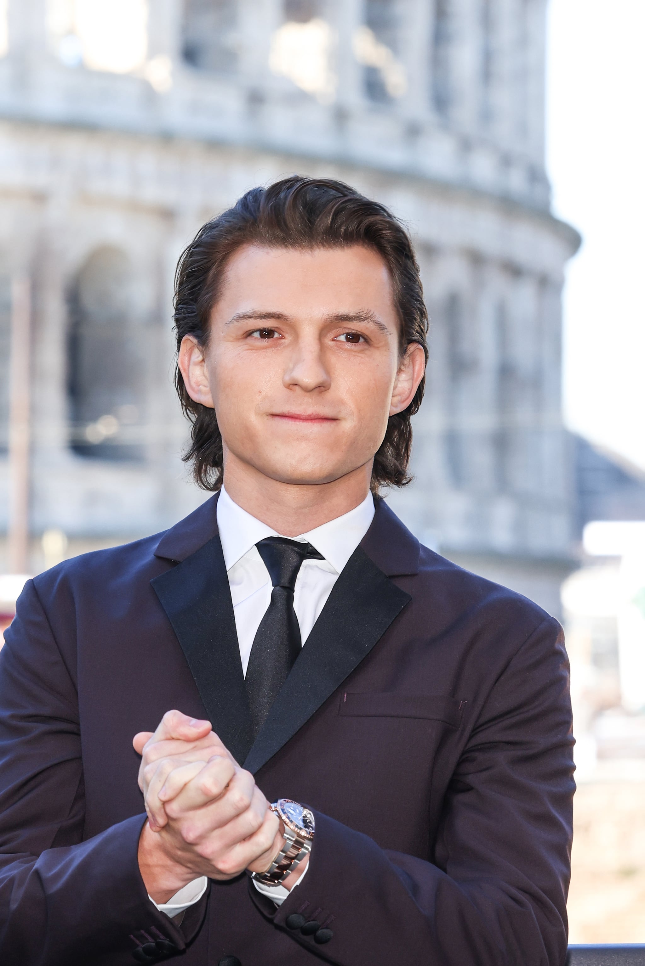 ROME, ITALY - FEBRUARY 09: Tom Holland attends the photocall of the movie 