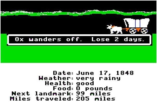 Wandering oxen constantly confused you.