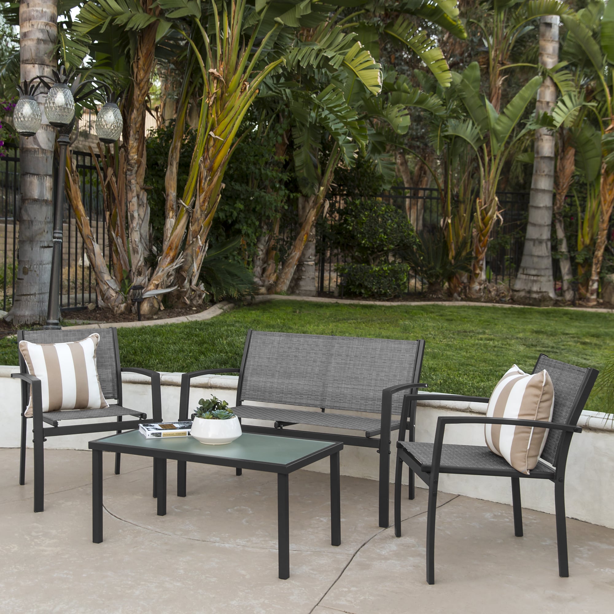 high top patio table with 4 chairs