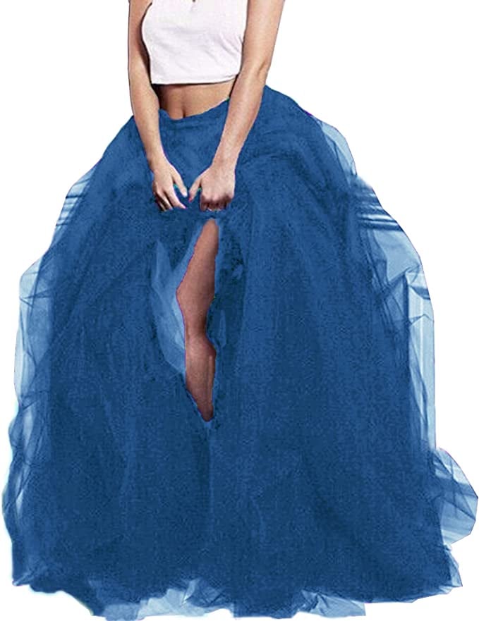 Best Long Tulle Skirt: Lisong Maxi Tulle Occasion Skirt