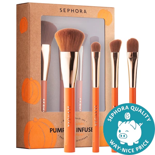 Sephora Collection Mini Pumpkin Infused Brush Set