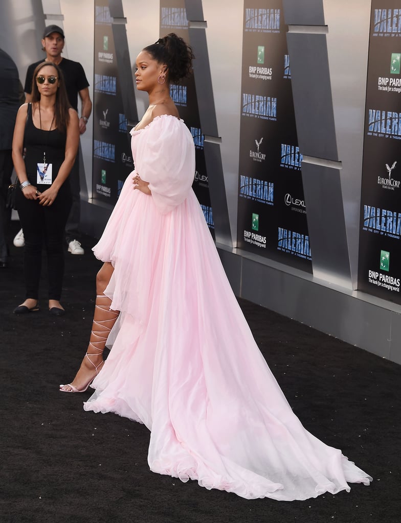 Rihanna Pink Giambattista Valli Dress At Valerian Premiere Popsugar Fashion