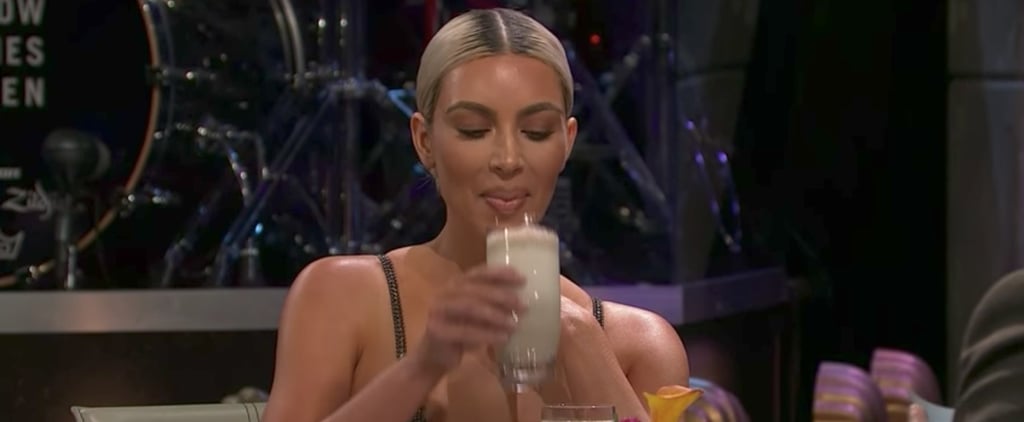 Kim Kardashian Drinks a Sardine Smoothie to Avoid Discussing Her Pregnant Sisters