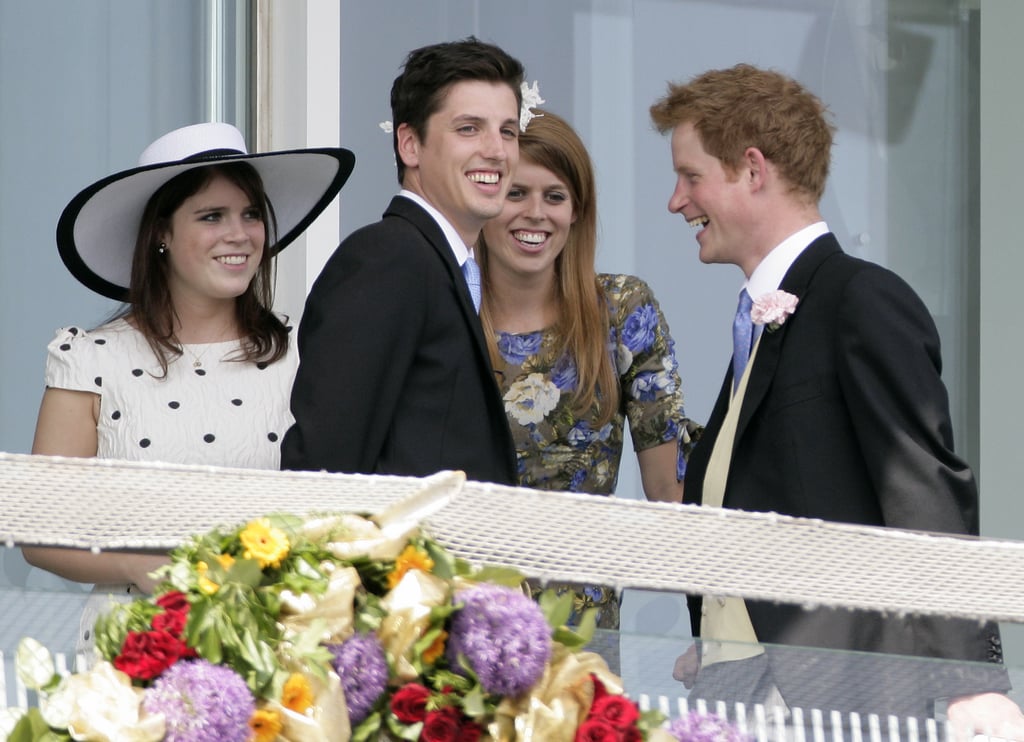 Eugenie, Beatrice, and Harry