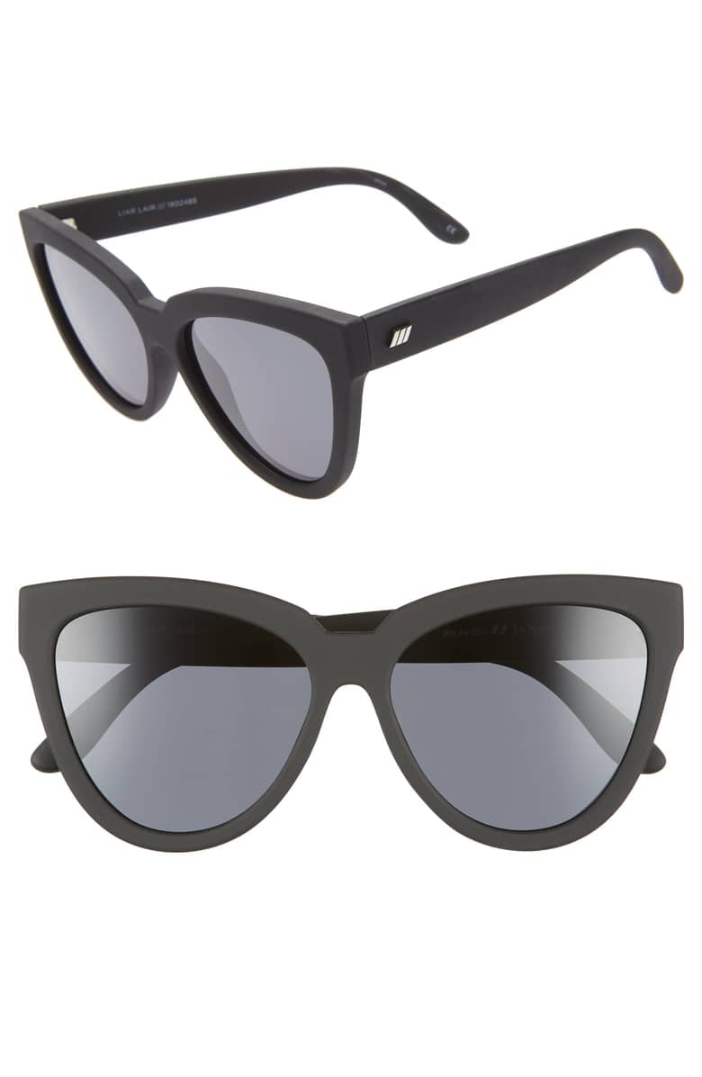 Le Specs Liar Liar Polarized Cat Eye Sunglasses
