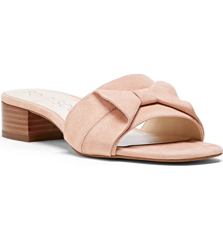 Sole Society Erianna Bow Slide Sandals