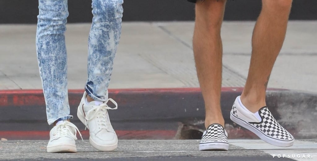 Hailey Baldwin Acid Wash Jeans With Justin Bieber