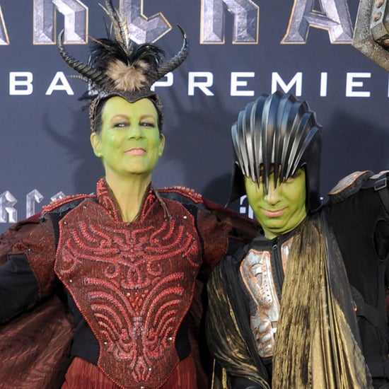 Jamie Lee Curtis and Son at Warcraft Movie Premiere 2016