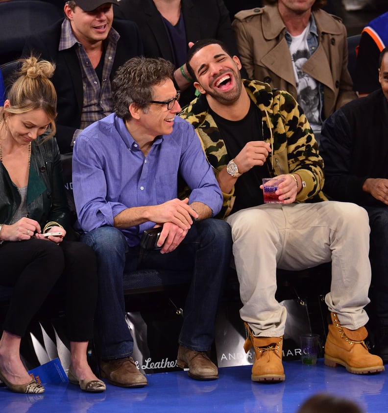 Drake laughing with Ben Stiller is incredibly random and sweet.