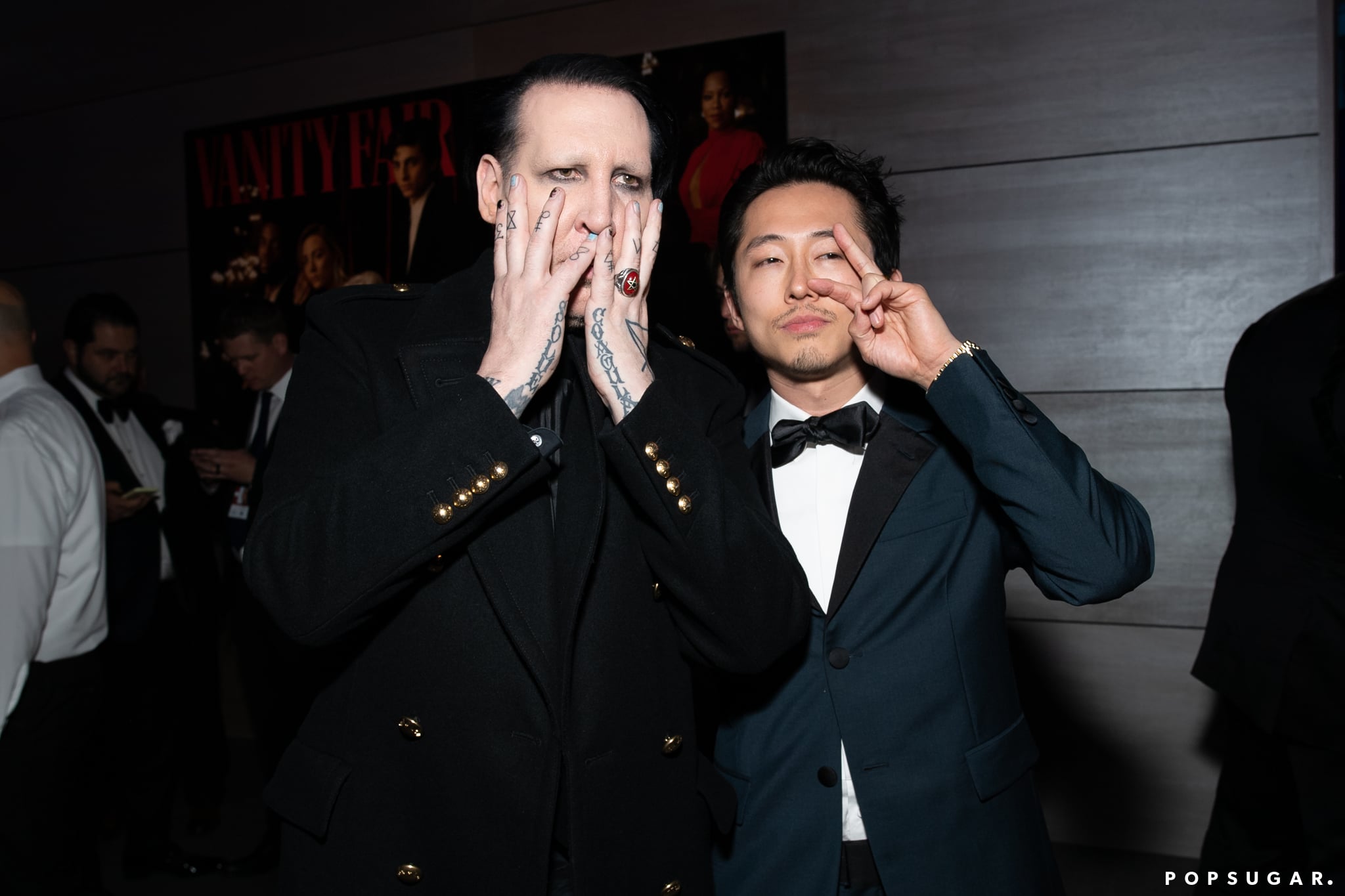 Pictured Marilyn Manson And Steven Yeun Best Pictures From The 2019 Oscars Popsugar Celebrity Australia Photo 154