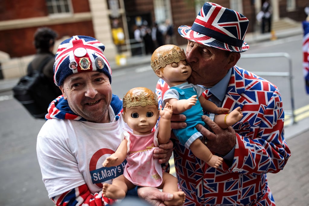 Royal Baby Fans Waiting Outside St. Mary's Hospital