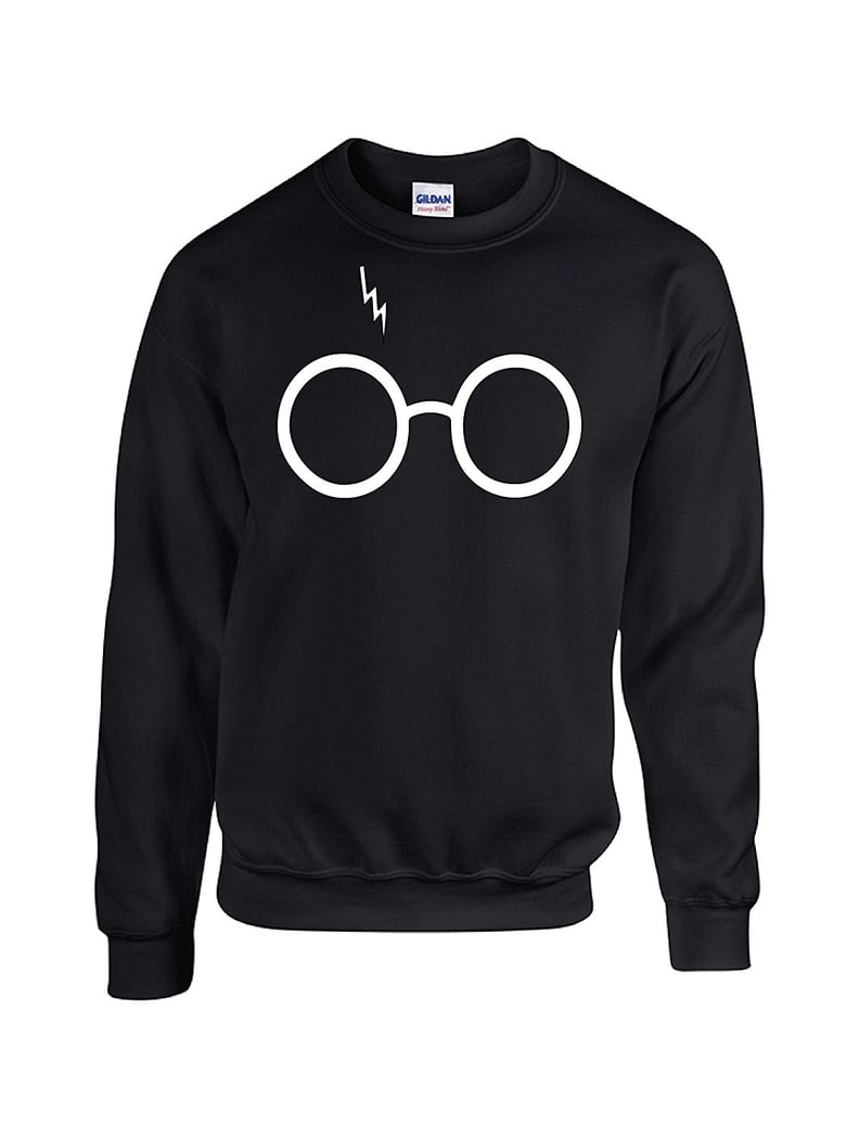 Outlook Designs Glasses and Lightning Bolt Crewneck Sweater