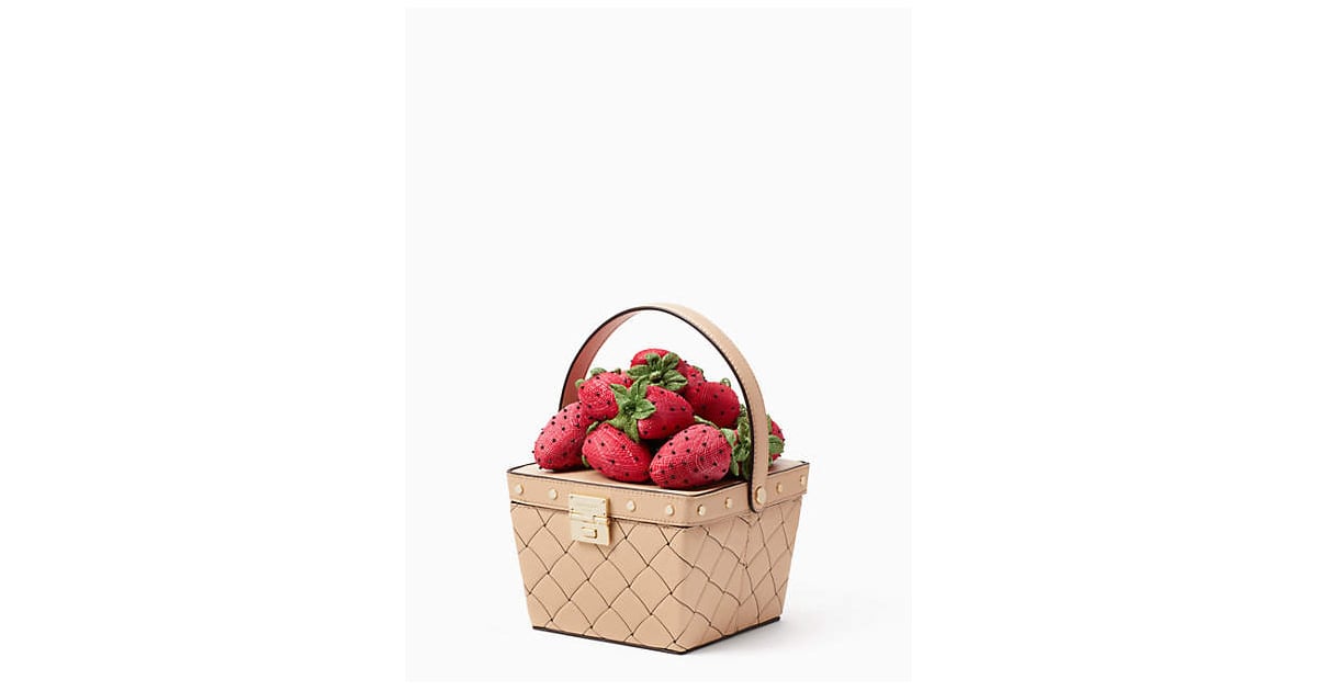 Kate Spade Picnic Perfect Woven Leather Basket | So Cute! Kate Spade's New  Spring Collection Will Make You Want to Go on a Picnic | POPSUGAR Fashion  Photo 4
