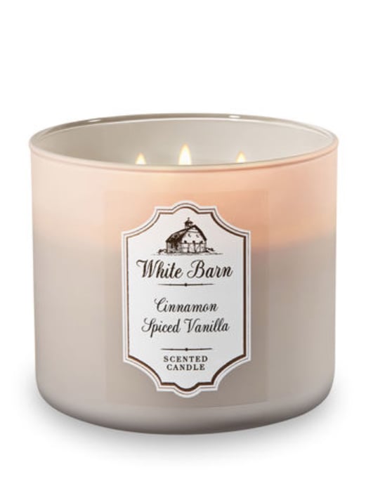 Cinnamon Spiced Vanilla ThreeWick Candle Bath & Body Works Fall