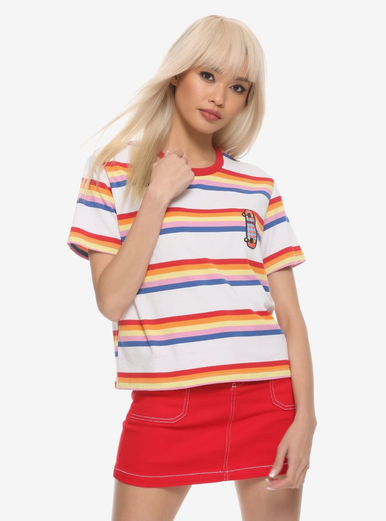 Stranger Things Max Striped Girls Ringer T-Shirt