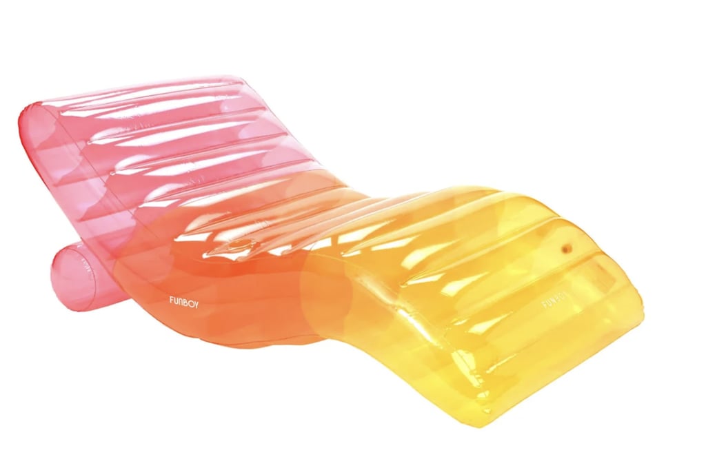 FUNBOY Clear Rainbow Chaise Lounger Pool Float